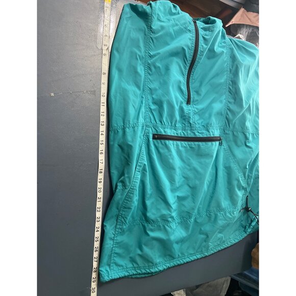 L.L. Bean Mens Teal Pullover Windbreaker Jacket XL Lightweight Nylon Hooded - Picture 5 of 11